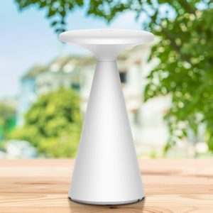 Sanico Goldlux lampka dekoracyjna stołowa LED PAROS z akumulatorem USB-C 2700K biała IP44 - 329967