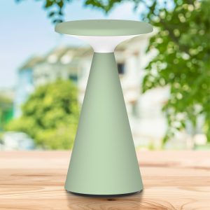 Sanico Goldlux lampka dekoracyjna stołowa LED PAROS z akumulatorem USB-C 2700K zielona IP44 - 329974