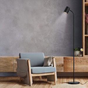 Sanico Goldlux FELIX 1xGU10 lampa podłogowa czarna IP20 - 330086