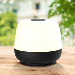 Sanico Goldlux lampka dekoracyjna stołowa LED SAMBA z akumulatorem USB-C 2700K czarna IP44 - 330109