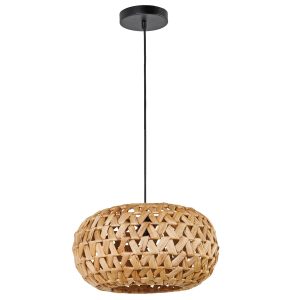 Sanico Goldlux lampa wisząca HOSHI 1xE27 naturalna beżowa w stylu boho IP20 - 330475