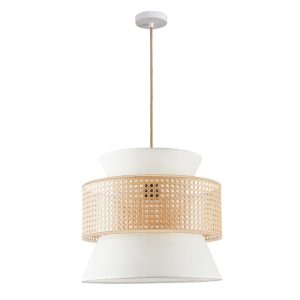Sanico Goldlux lampa wisząca GRENADA 1xE27 naturalna beżowa w stylu boho IP20 - 330482