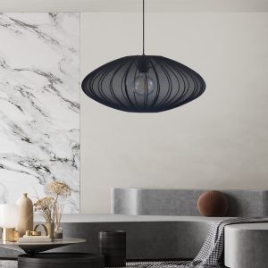 Sanico Goldlux lampa wisząca KINU 1xE27 czarna IP20 - 330598