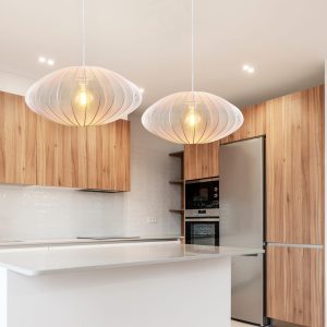 Sanico Goldlux lampa wisząca KINU 1xE27 biała IP20 - 330604