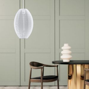 Sanico Goldlux lampa wisząca KAREI 1xE27 biała IP20 - 330628