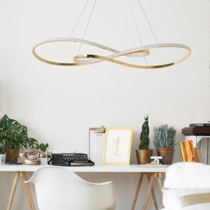 Sanico Goldlux lampa wisząca ZUMBA LED 50W 4000K złota IP20 - 331083