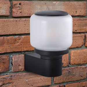 Sanico Goldlux kinkiet oprawa elewacyjna MADRID E27 czarna IP44 - 331397