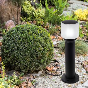 Sanico Goldlux lampa ogrodowa stojąca słupek MADRID 40 E27 czarna IP44 - 331403