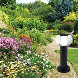 Sanico Goldlux lampa ogrodowa stojąca słupek MALAGA LED 40 12W 4000K czarna IP44 - 331427