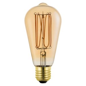 Sanico Goldlux Żarówka LED E27 FILAMENT ST64 4W DecoVintage Amber 1800K - 331656