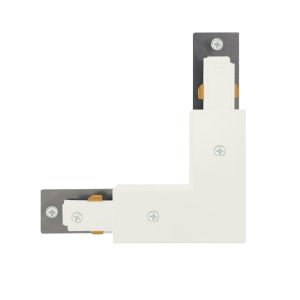 Sanico Goldlux Przyłącze zasilania kątowe L do szyny 1-fazowej białe IP20 - 331670