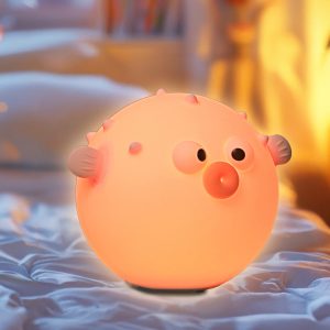 Sanico Goldlux lampka nocna HELA LED 3000K RGB silikonowa z akumulatorem przewód USB C różowa - 331762