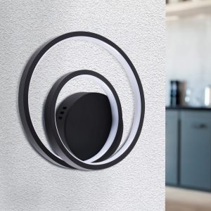 Sanico Goldlux lampa ścienno sufitowa ZEFIRA LED czarny 4000K IP20 - 331854