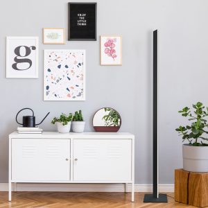 Sanico Goldlux lampa podłogowa LED BERNADETTA 28W czarna 4000K IP20 - 333872