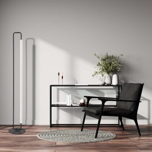 Sanico Goldlux lampa podłogowa LED FELICJA 24W czarna 4000K IP20 - 334008