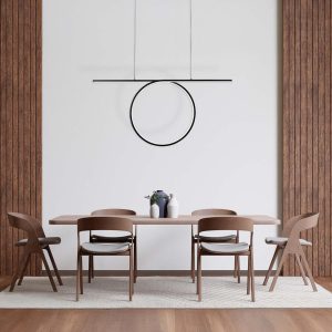 Sanico Goldlux lampa wisząca ODETTA LED 42W 4000K czarna IP20 - 334022