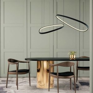 Sanico Goldlux lampa wisząca LED MICHELLE 48W 4000K czarna IP20 - 334091