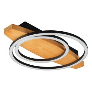 Sanico Goldlux lampa sufitowa MELISA 2 LED 28W czarna 4000K IP20 - 334244