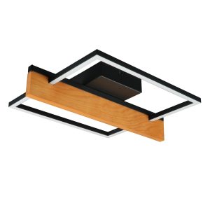 Sanico Goldlux lampa sufitowa LARYSA 1 LED 11,5W czarna 4000K IP20 - 334305