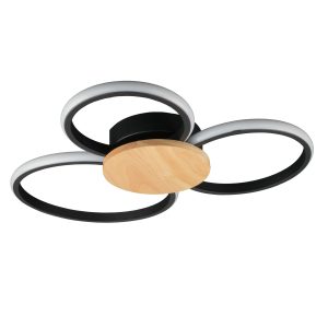 Sanico Goldlux lampa sufitowa SABINA 3 LED 38W czarna 4000K IP20 - 334343