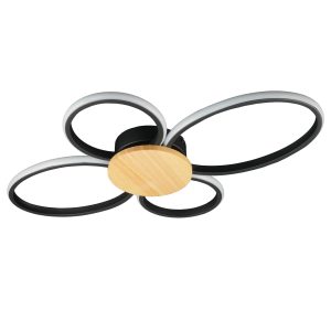 Sanico Goldlux lampa sufitowa SABINA 4 LED 38W czarna 4000K IP20 - 334350