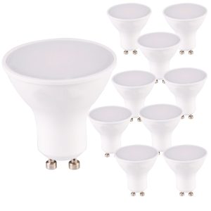 Sanico Goldlux Żarówka LED Platinum GU10 7,5W CIEPŁA 3000K 10 sztuk- 334916