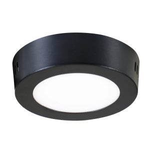 Sanico Goldlux RIGEL LED 4,8W oprawa natynkowa okrągła stała czarna 4000K IP20 - 336040