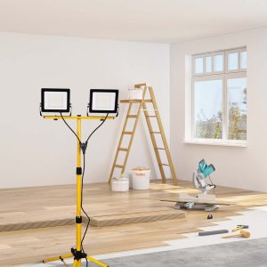 Sanico Goldlux zestaw statyw dwuramienny z naświetlaczami LED 2x50W 8400lm 6500K IP65 - 336095