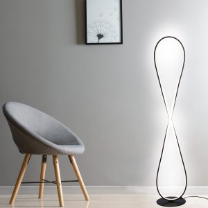 Sanico Goldlux lampa podłogowa LED INFINITO 32W 4000K czarna IP20 - 330161