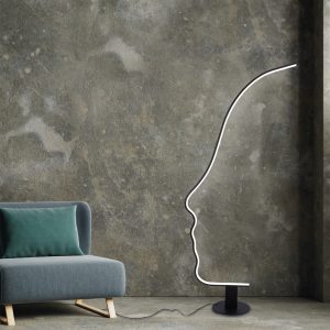 Sanico Goldlux Lampa podłogowa LED STRANGER 25W 4000K czarna IP20 - 330154